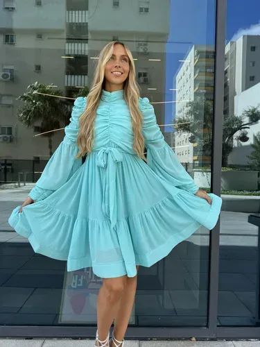 שמלת אלודי מנטה קצרה