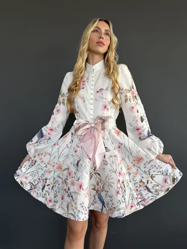 שמלת מילאנה לבנה קצרה